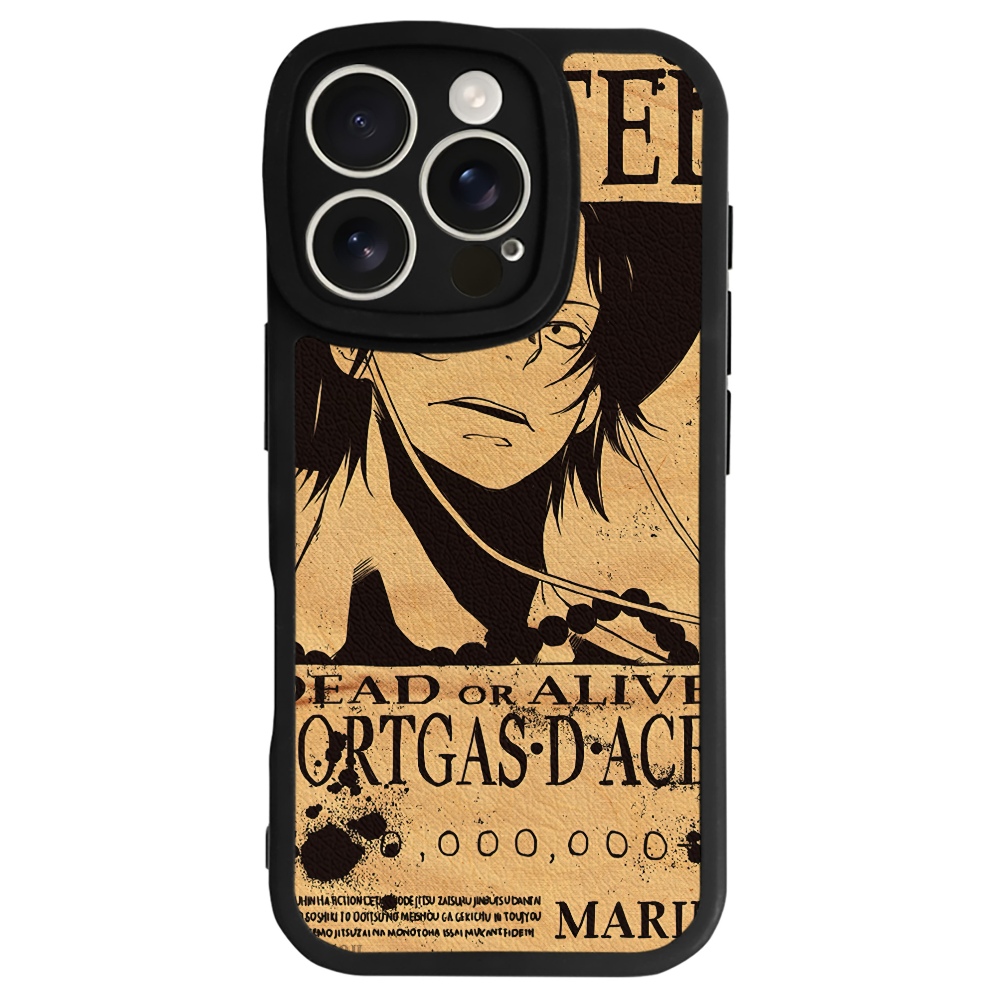 （画像用） ワンピース ONE PIECE 【iPhone 16シリーズ対応】シリコンスマホケース（レザー調） 材質：シリコン
